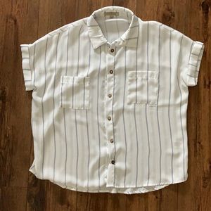 Striped button down shirt